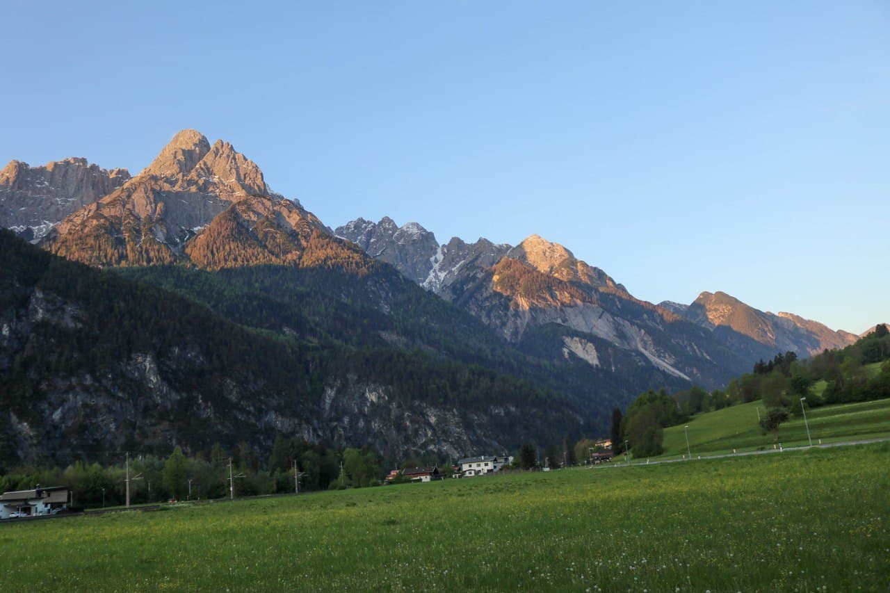 Spitzkofel bei Sonnenuntergang