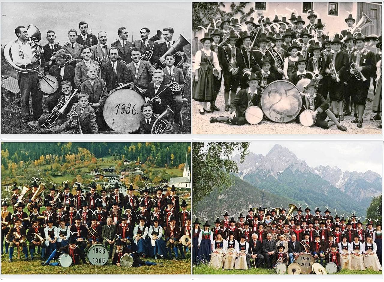 Historische Collage: 1936, 1961, 1986, 2011