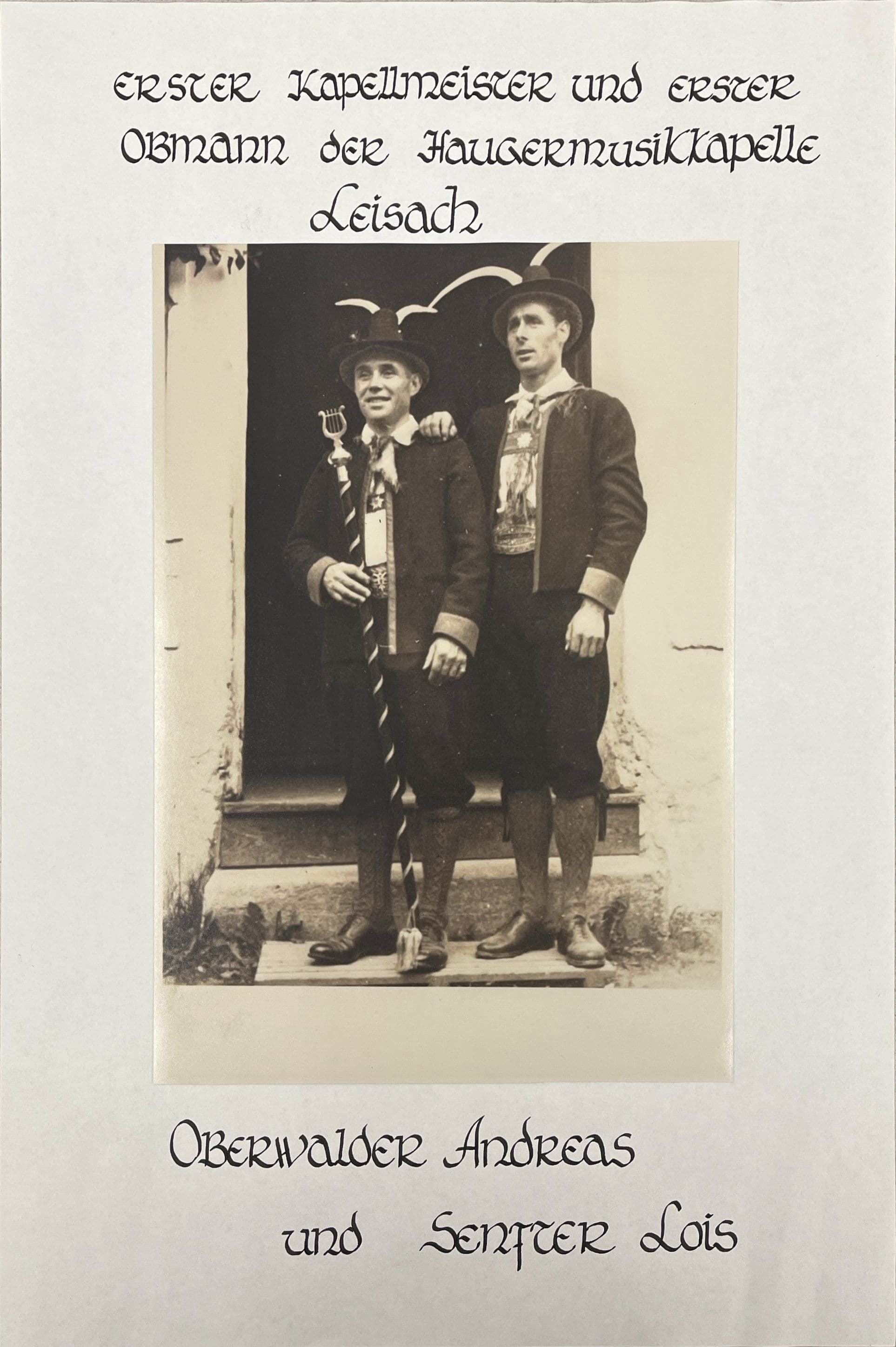 1. Obmann + 1. Kapellmeister
