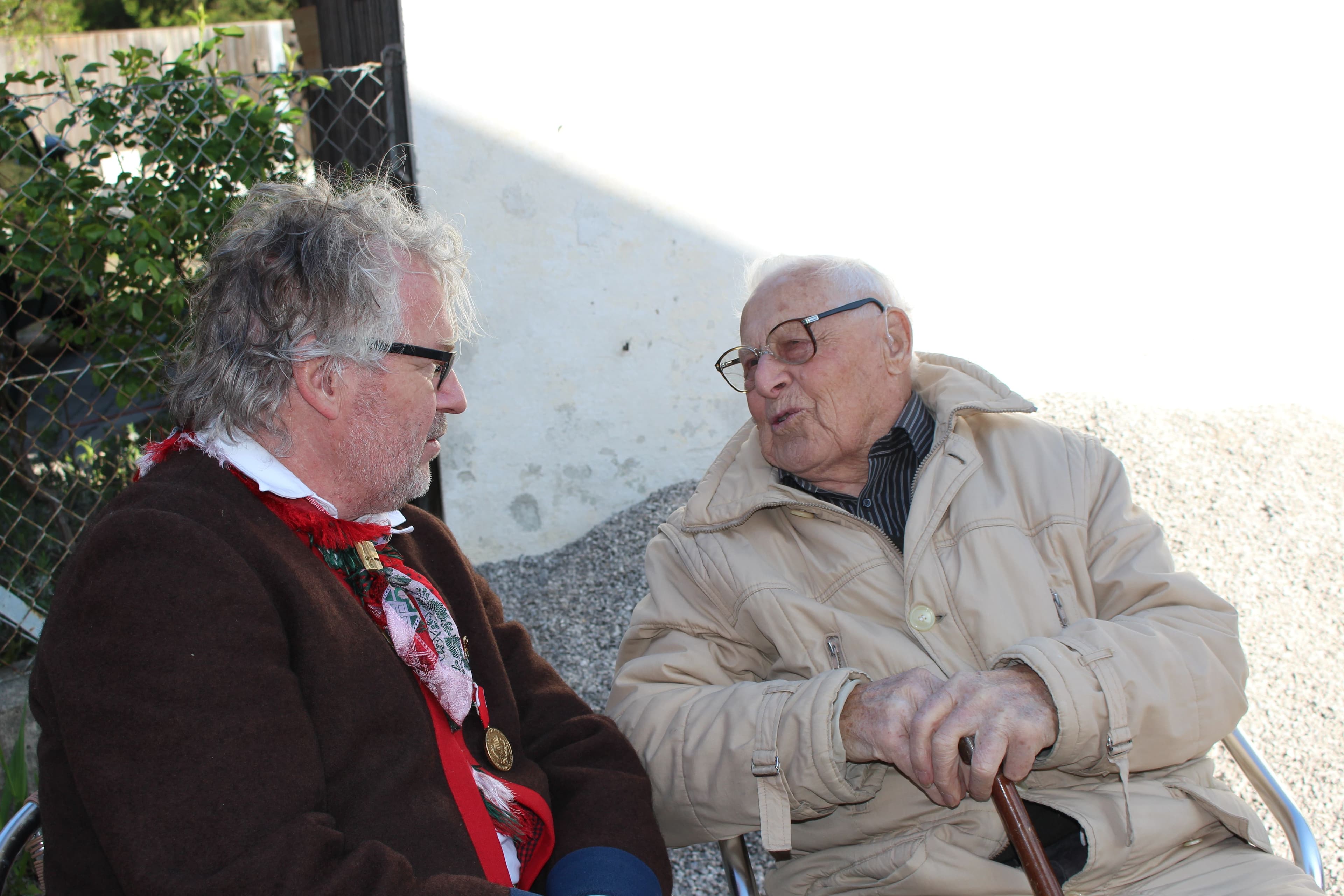 Gründungsmitgl. Franz Hanser m. BGM 1. Mai 2019