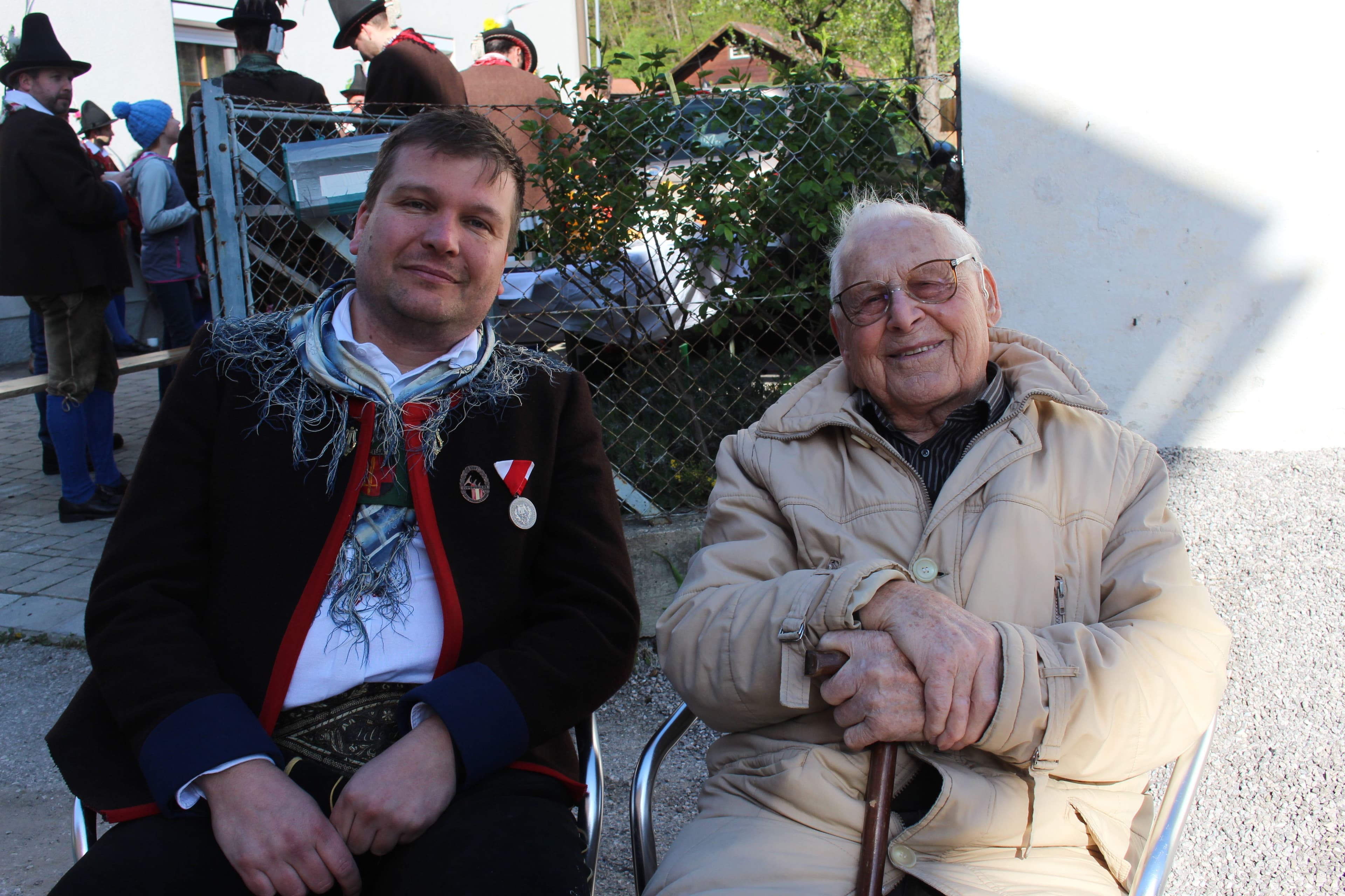 Gründungsmitgl. Franz Hanser m. Kapellm. 1. Mai 2019