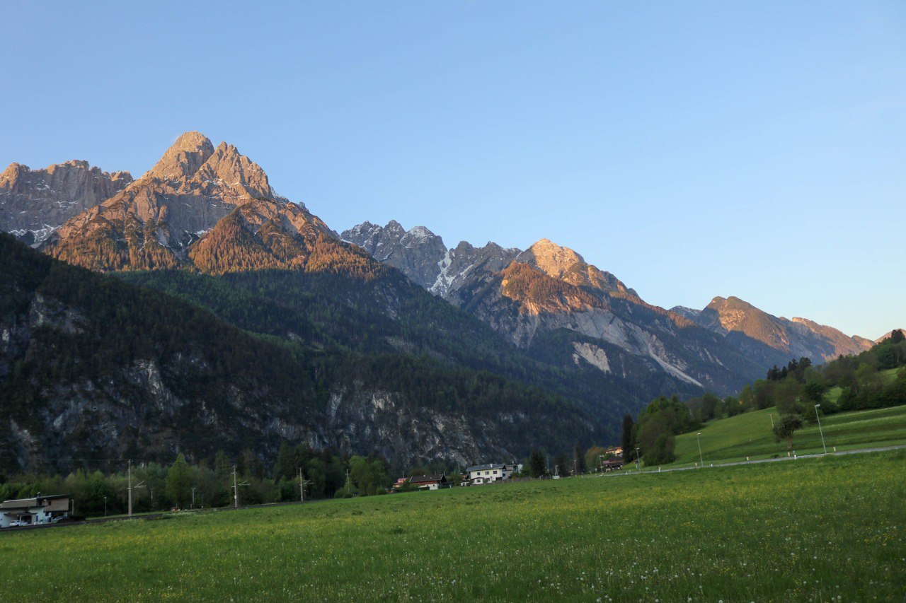 Spitzkofel bei Sonnenuntergang